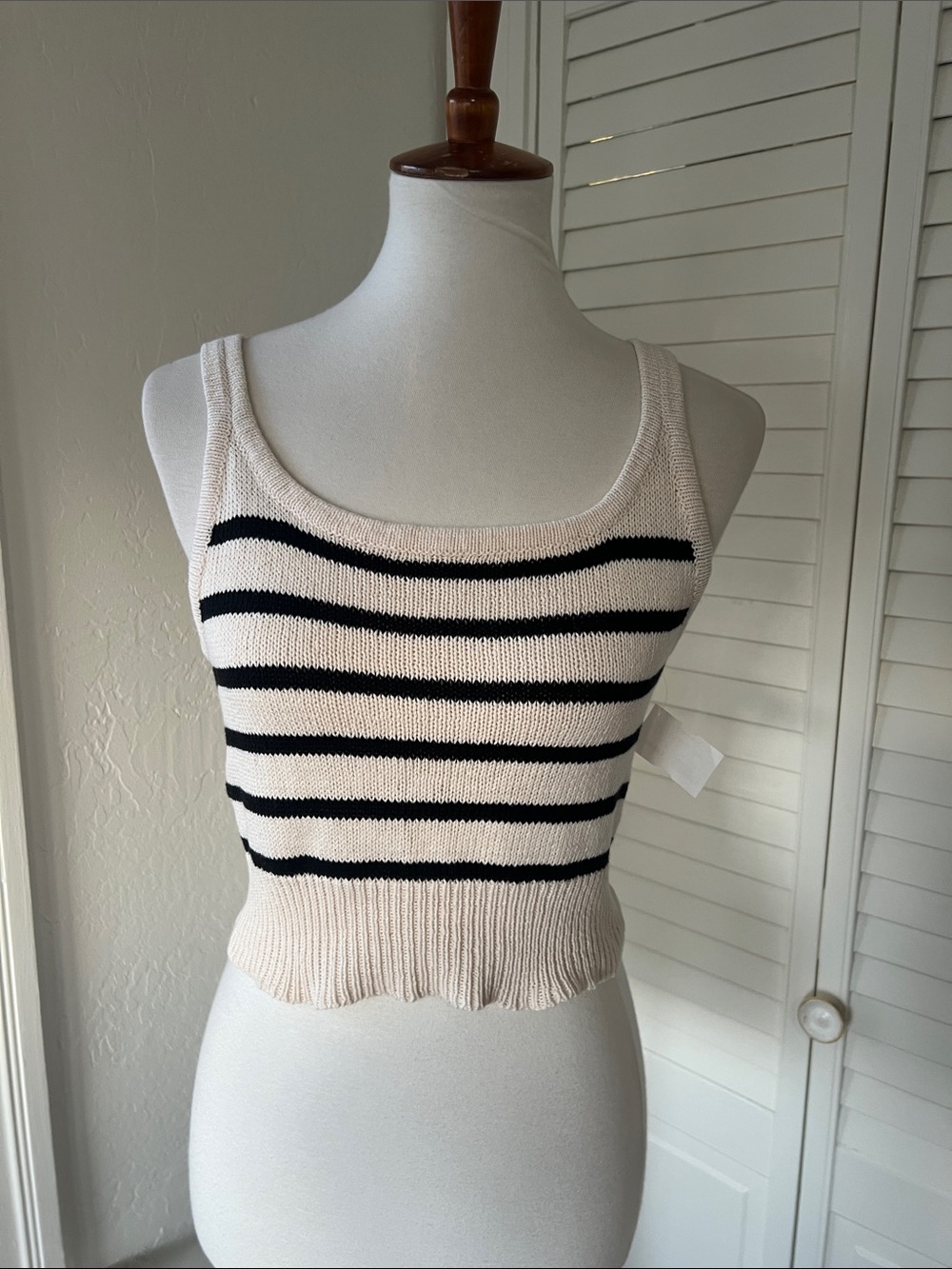 Striped Knit Tank Top *NWT*